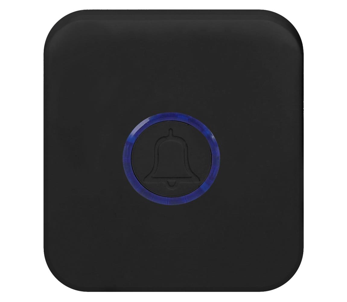 Solight 1L70B - Dzwonek bezprzewodowy do kontaktu 230V IP56 czarny