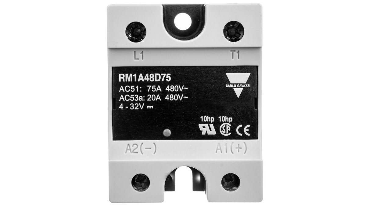 carlo gavazzi Przekaźnik półprzewodnikowy jednofazowy 75A 42-530V AC 4-32V DC RM1A48D75