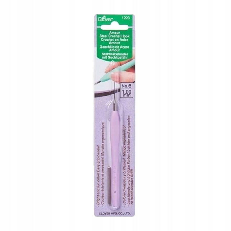 Szydełko ergonomiczne CLOVER AMOUR 1,0 mm