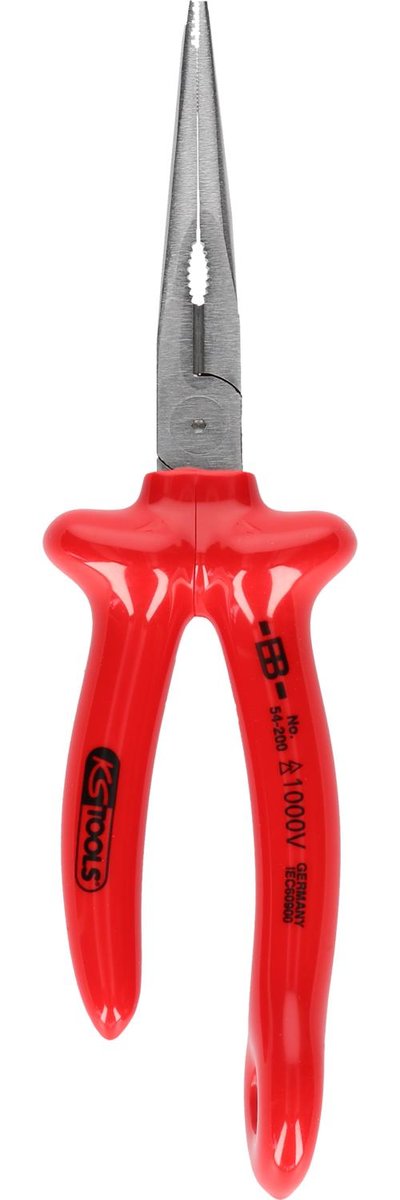 KS TOOLS Obc?gi p?askie 1000V z uchem zabezpieczaj?cym do linki