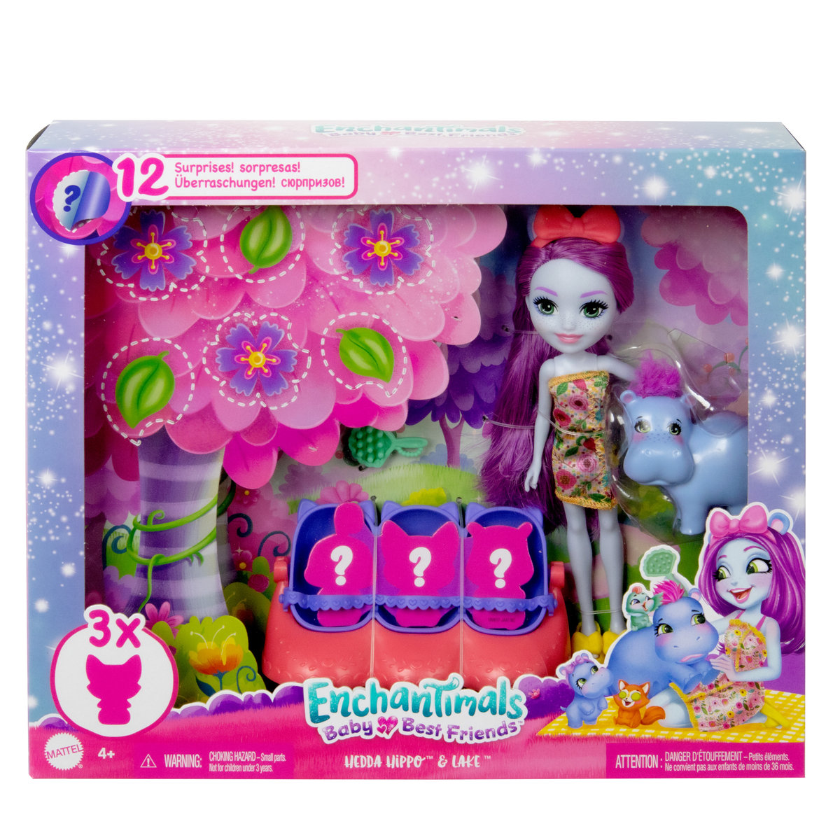 Enchantimals Baby Best Friends Hipcio Zestaw z niespodziankami, HNW97