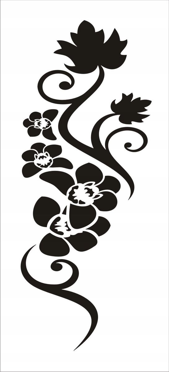 Naklejka na ścianę meble lustro dekor Ornament 73, 60x25 cm