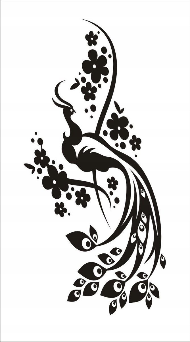 Naklejka na ścianę meble lustro dekor Ornament 40, 60x25 cm