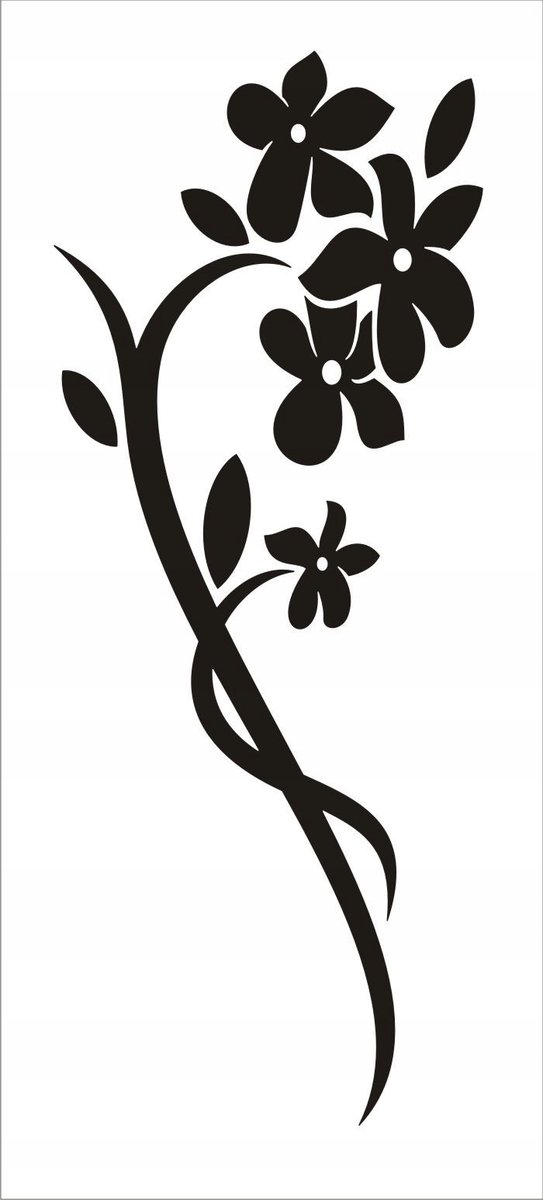 Naklejka na ścianę meble lustro dekor Ornament 18, 60x25 cm