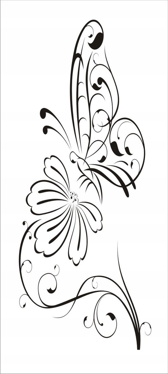 Naklejka na ścianę meble lustro dekor Ornament 22, 60x25 cm