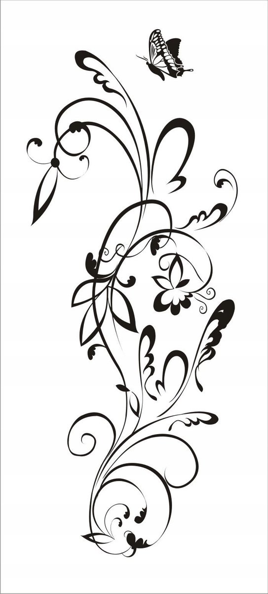 Naklejka na ścianę meble lustro meble Ornament 24, 60x25 cm