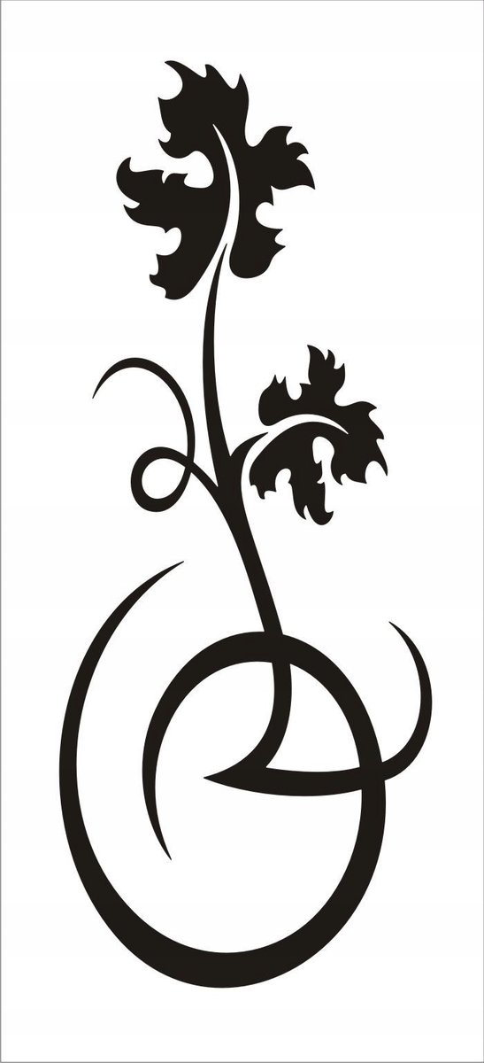 Naklejka na ścianę meble lustro dekor Ornament 69, 60x25 cm