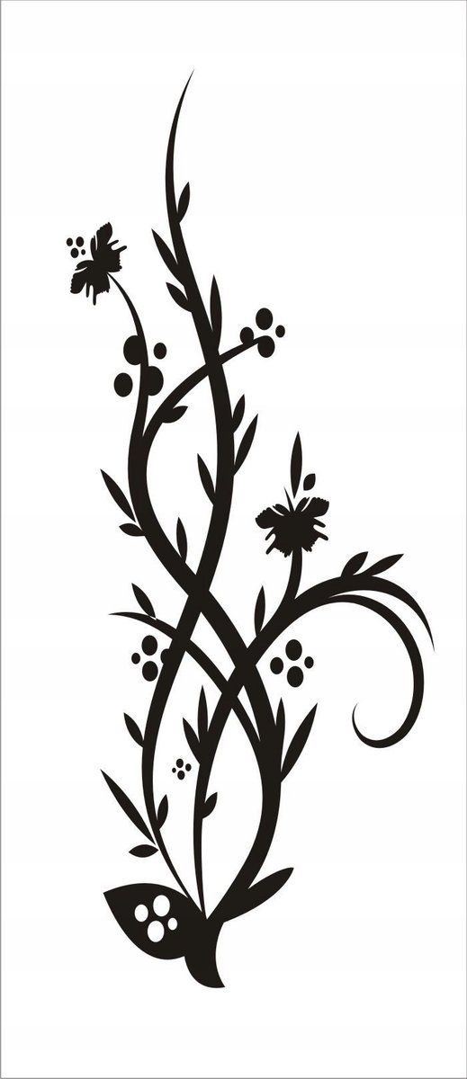 Naklejka na ścianę meble lustro dekor Ornament 65, 60x25 cm