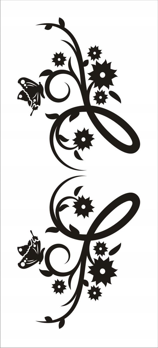 Naklejka na ścianę meble lustro dekor Ornament 99, 60x25 cm