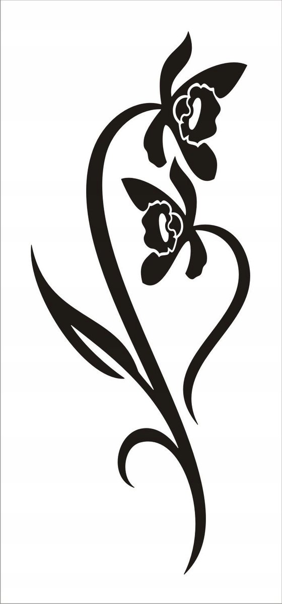 Naklejka na ścianę meble lustro dekor Ornament 59, 60x25 cm