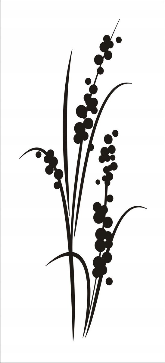 Naklejka na ścianę motyle kwiaty dekor Ornament 63, 100x40 cm