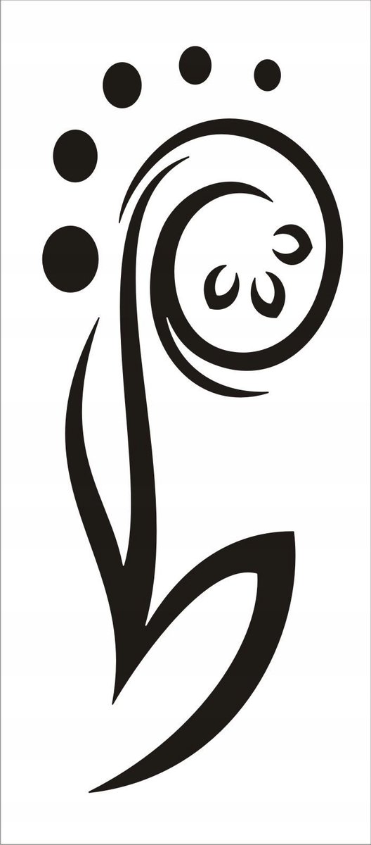 Naklejka na ścianę motyle kwiaty dekor Ornament 97, 100x40 cm