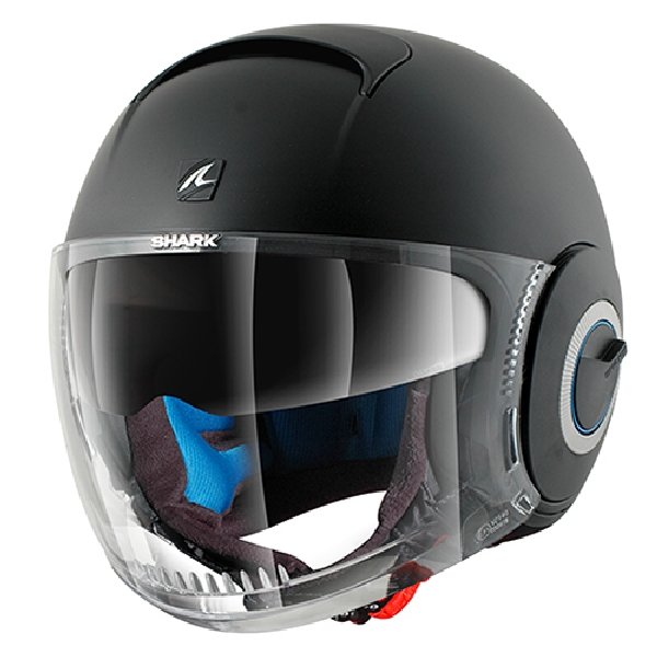 Shark Nano Blank Mat motocyklowy kask otwarty, L (59/60), matowy czarny 360_9083