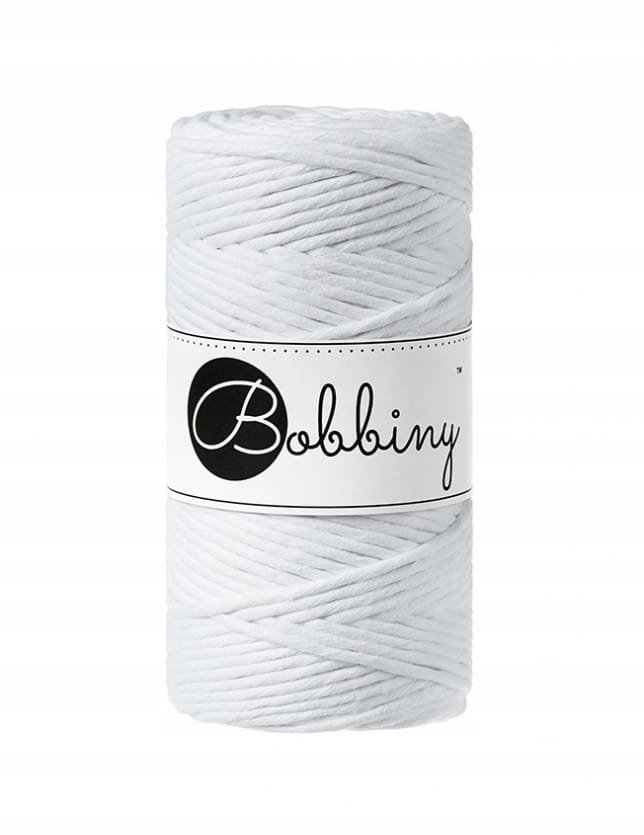 Sznurek do makramy Bobbiny 3 mm / Biały