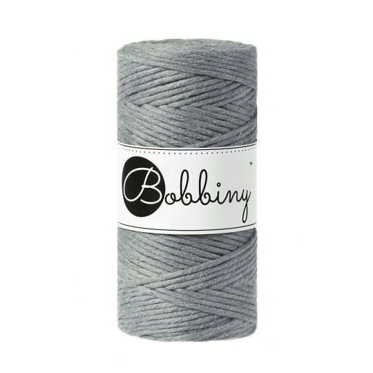 Sznurek do makramy Bobbiny 3 mm / Stalowy