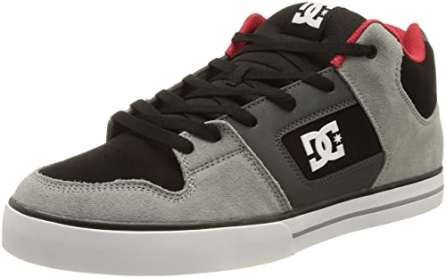 DC Shoes Męskie trampki Pure, Black Grey Red, 38 EU