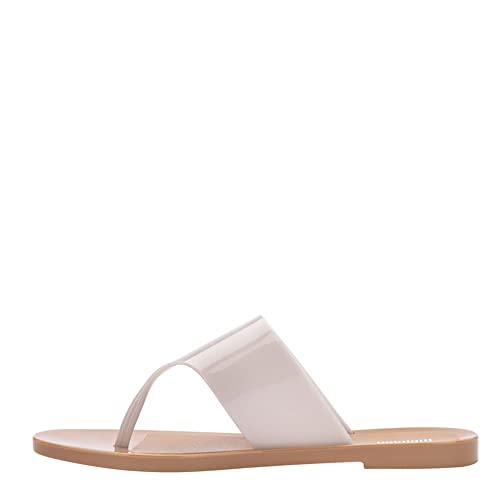 melissa Essential Chic AD, 40 EU Płaskie sandały damskie, Beżowy, 40 EU