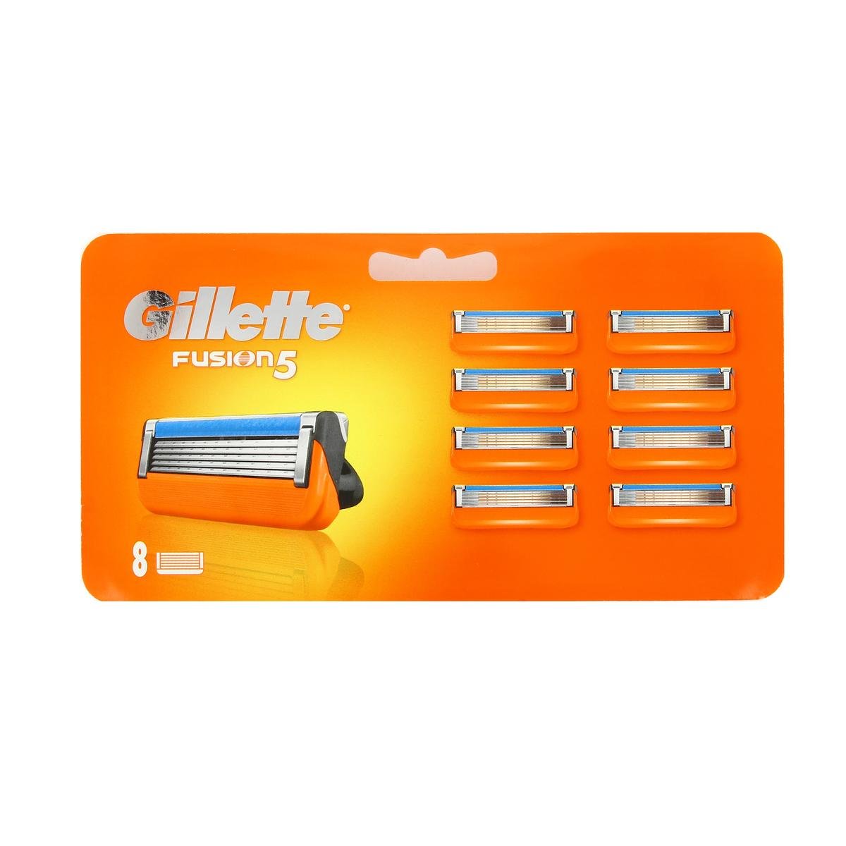 Gillette 8x FUSION5 ostrza wkłady Oryginał +gratis