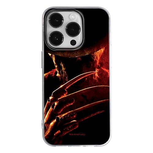 ERT GROUP etui na telefon Iphone 14 PRO, case oryginalny i oficjalnie licencjonowany przez Horror, wzór Nightmare of Elm Street 005, optymalnie dopasowane, plecki z TPU częściowo przeźroczyste