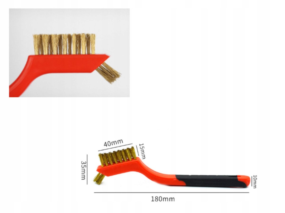 SZCZOTKA DRUCIANA MOSIĘŻNA RĘCZNA DO RDZY METALU
