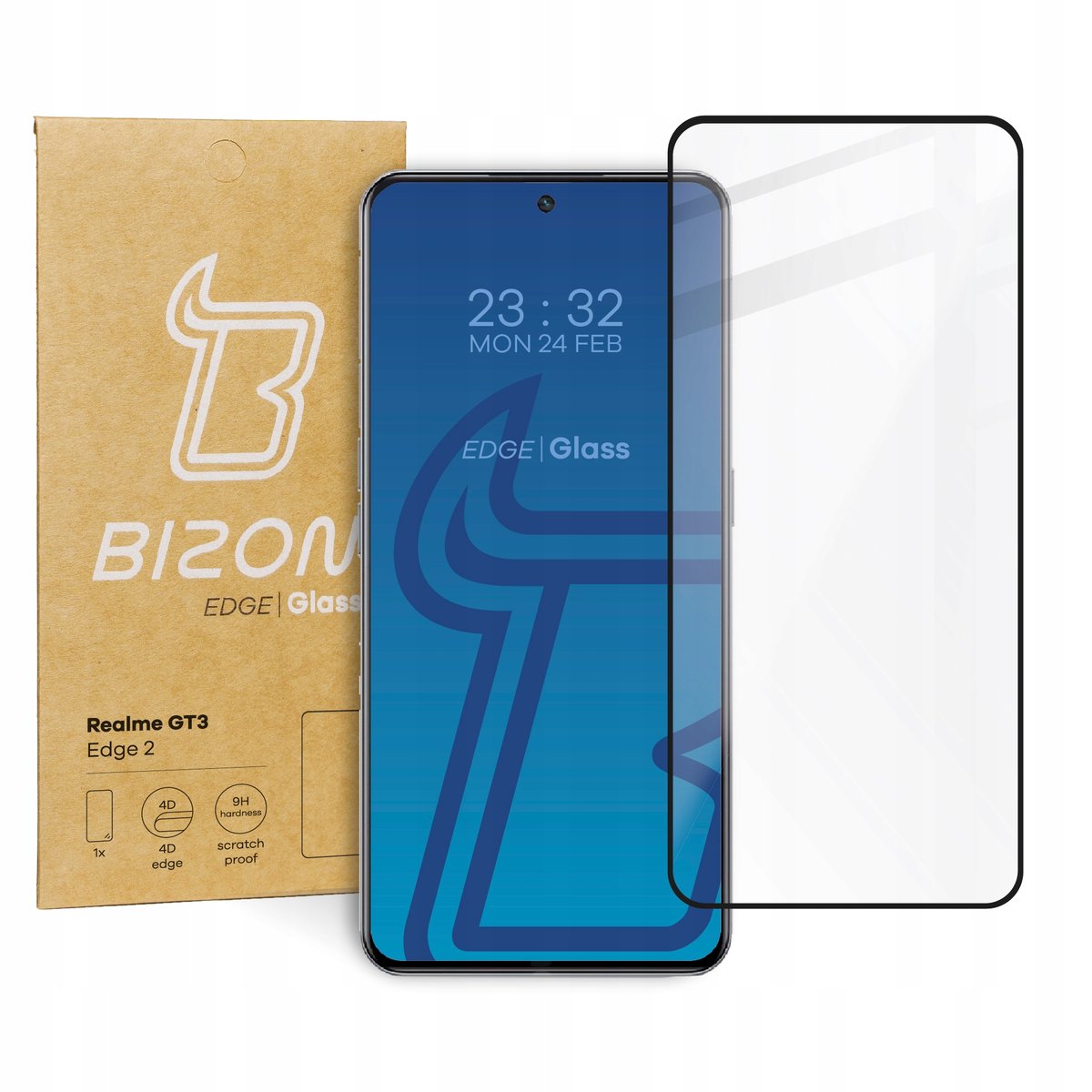 Szkło Hartowane Bizon Do Realme Gt3, Szybka