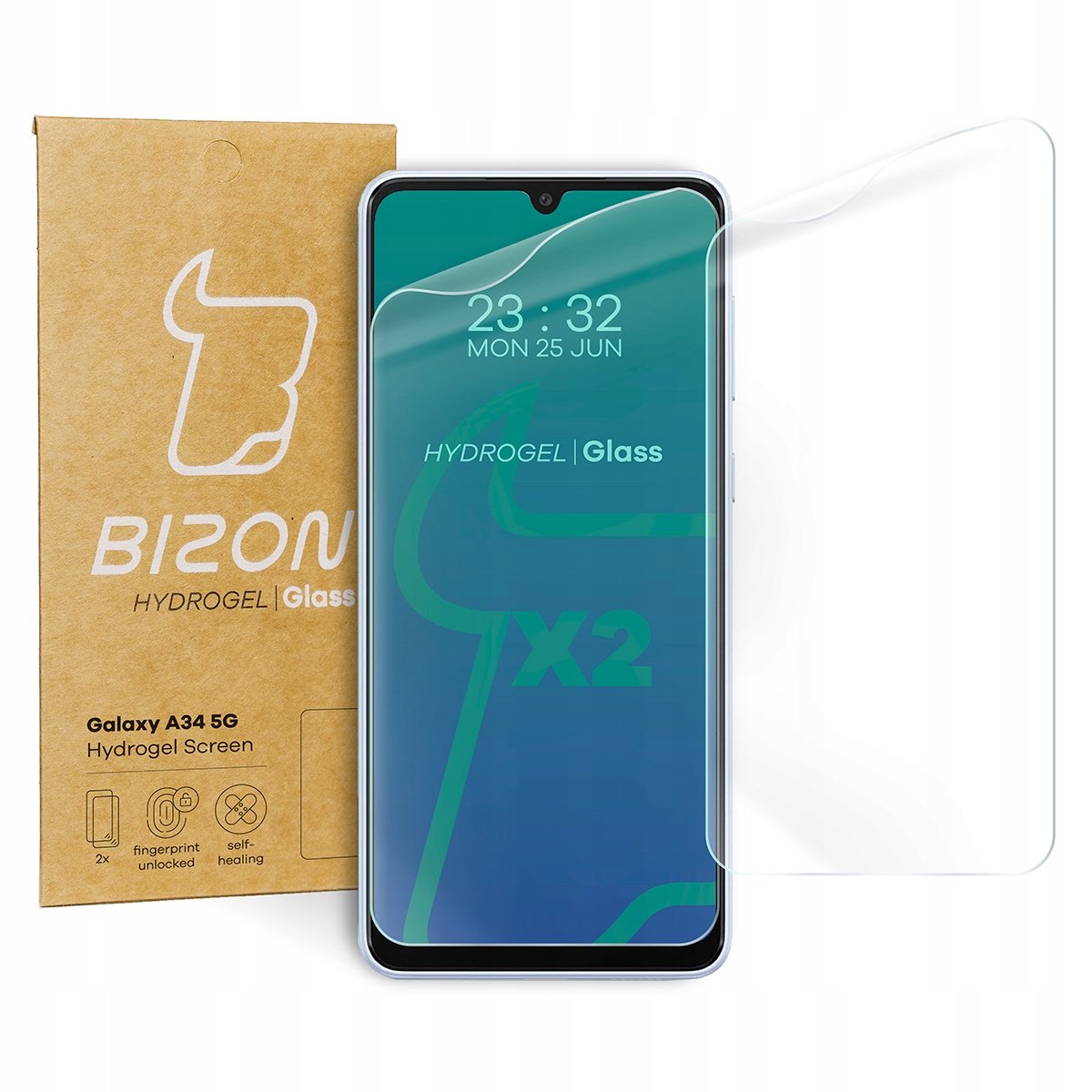 Folia Na Ekran Bizon Do Galaxy A34 5G, 2 Sztuki