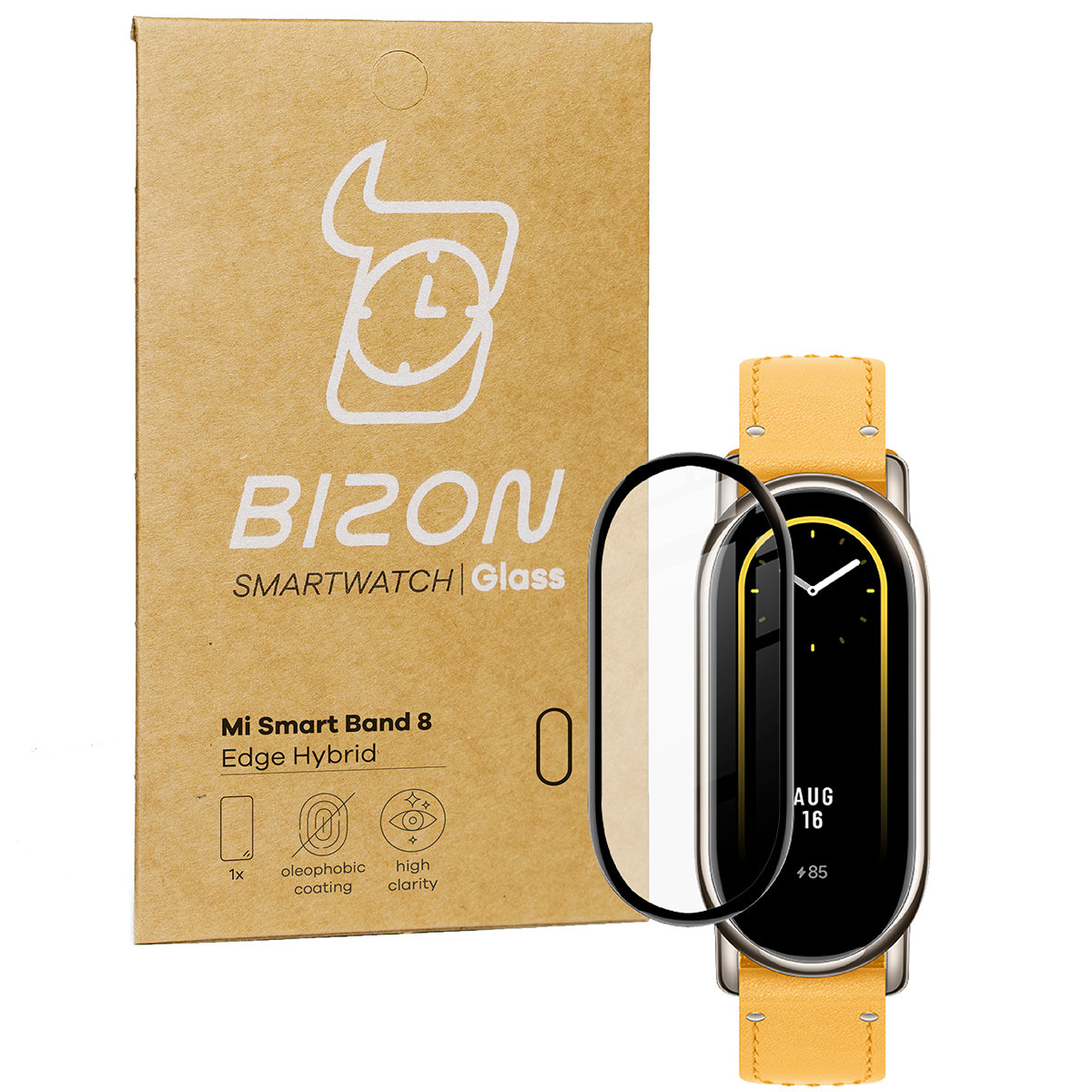Szkło Hybrydowe Bizon Dla Mi Smart Band 8, Szybka