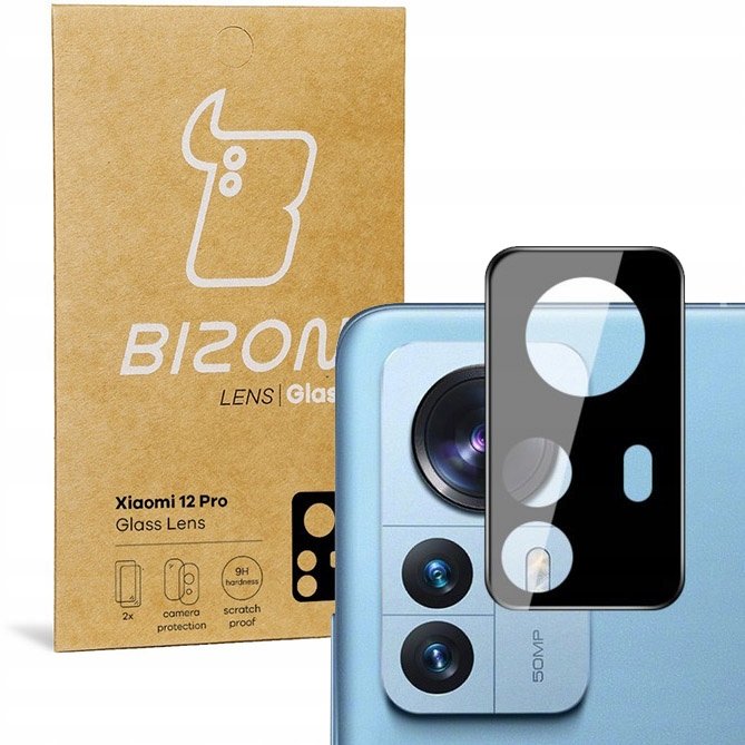 Bizon Szkło na aparat Glass Lens dla Xiaomi 12 Pro, 2 sztuki BGL2XIA12PRO