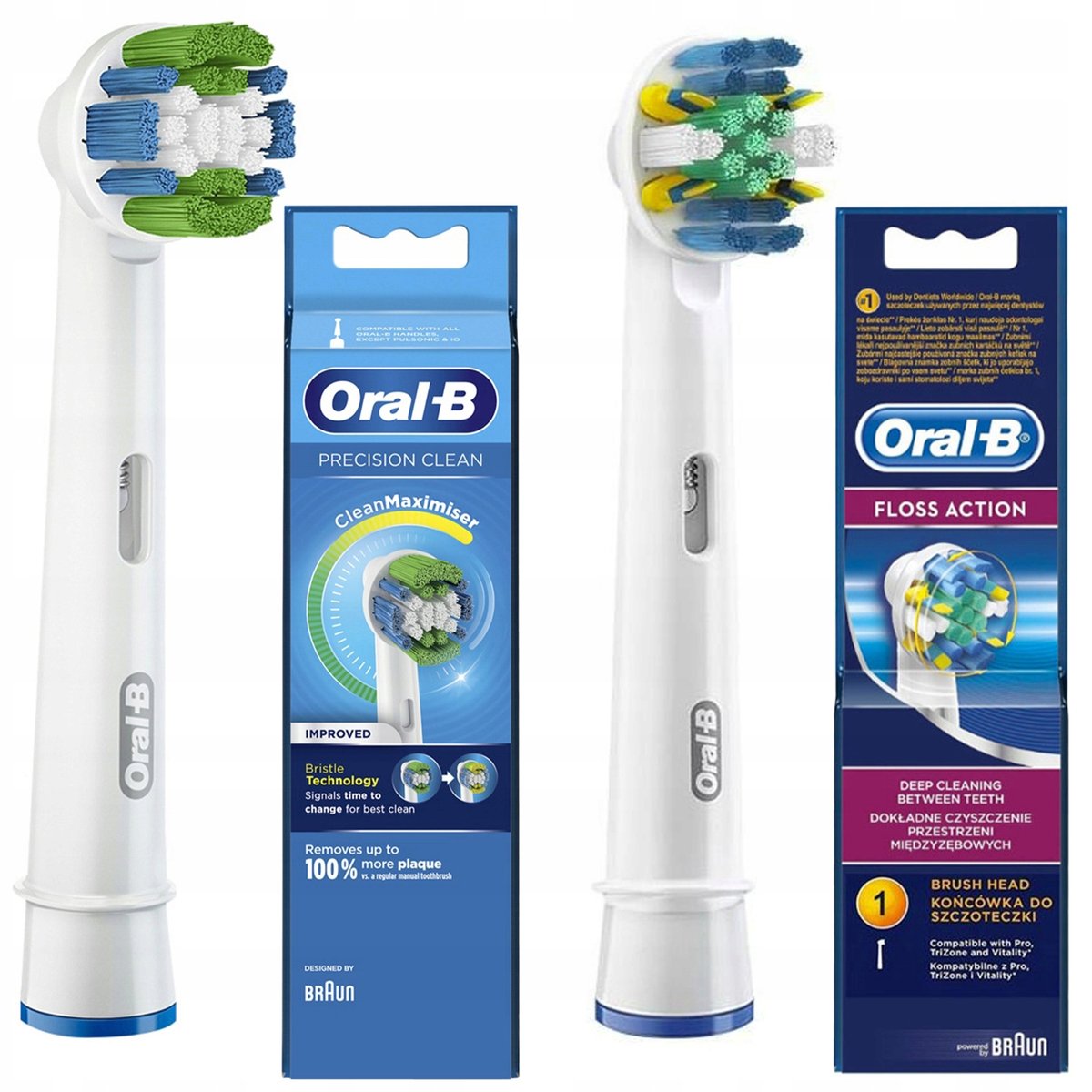 2 Końcówki Oral-B Precision Clean Floss Action