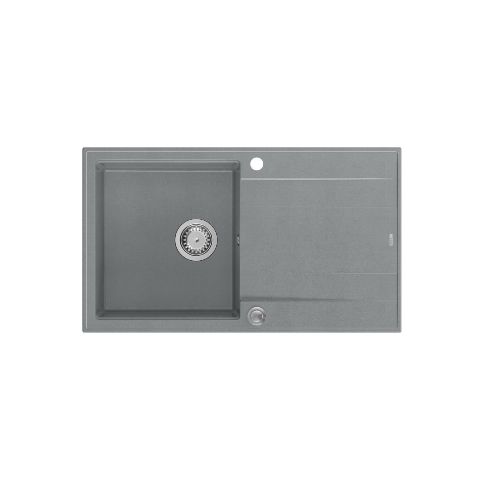 QUADRON Zlewozmywak EVAN 111 szary, elementy stalowe, k.pneum. HCQE8650U5_BS_P2O0a
