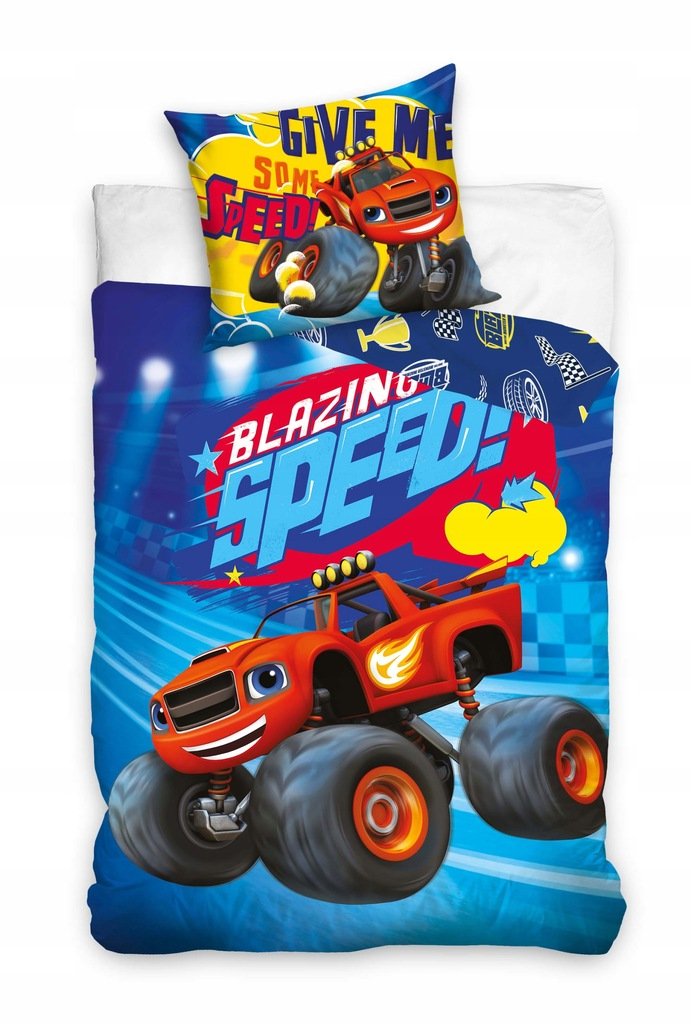 Pościel Dziecięca Blaze I Mega Maszyny 160X200 Cm