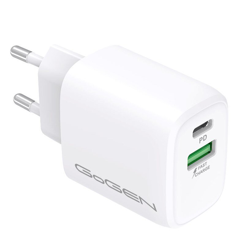 goGEN Ładowarka sieciowa ACHPDQ 220 1x USB-C 20W 1x USB-A 18W) ACHPDQ220W)