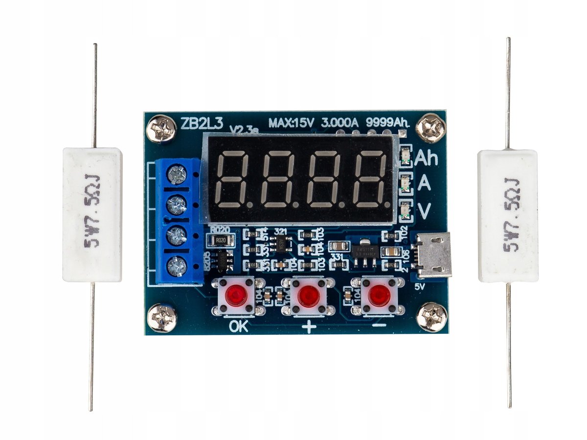 TESTER miernik POJEMNOŚCI BATERII AKUMULATORA ZB2L
