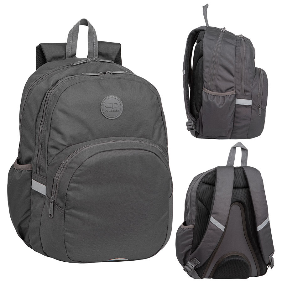 Plecak szkolny Coolpack Rider RPET Grey F059639