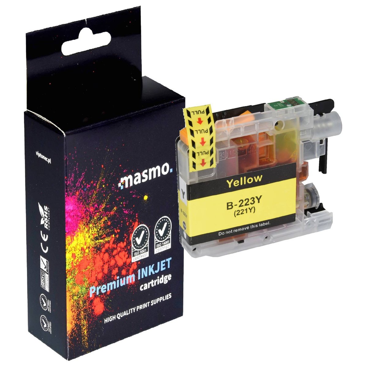 Tusz MASMO do Brother LC223 DCP-J4120DW DCP-J562DW MFC-J5320DW J5620DW żółty zamiennik