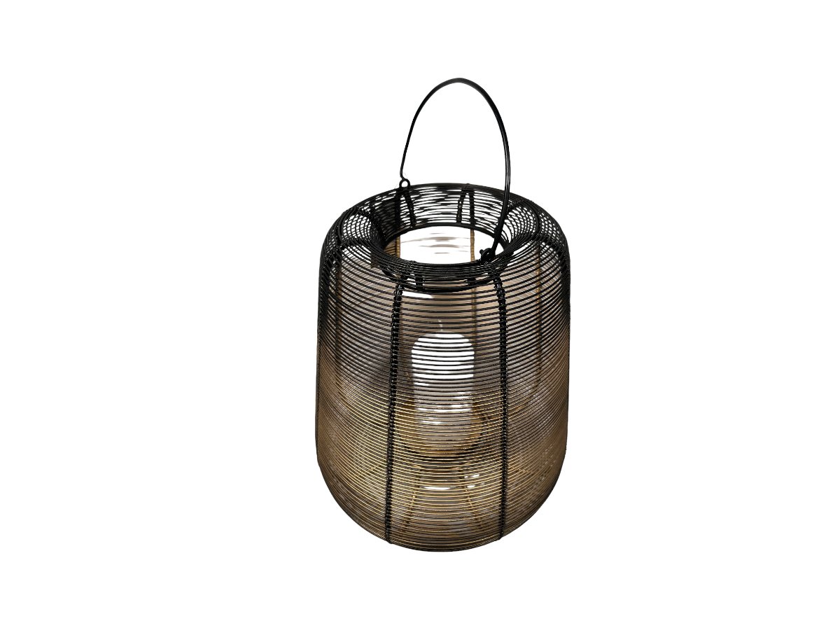LAMPION METALOWY PLECIONY 27 CM
