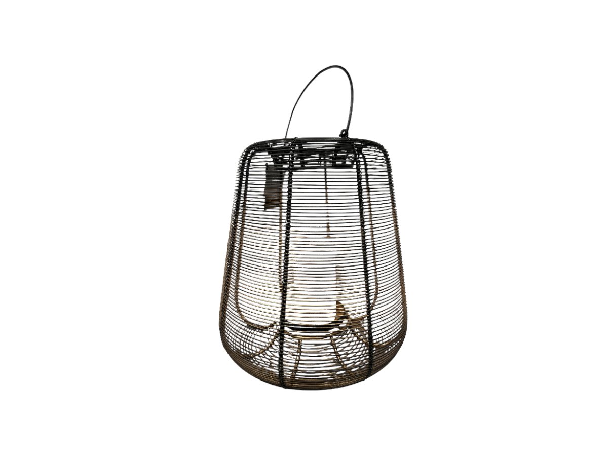 LAMPION DUŻY METALOWY PLECIONY 38 CM