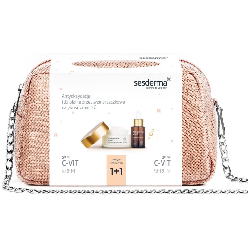 SESDERMA Sesderma Zestaw C-VIT krem nawilżający, serum liposomowe, kosmetyczka, 50ml + 30ml 1972-uniw