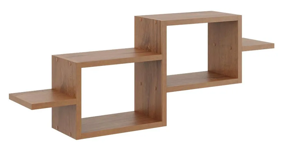 Półka wisząca w kolorze orzecha F4-E69