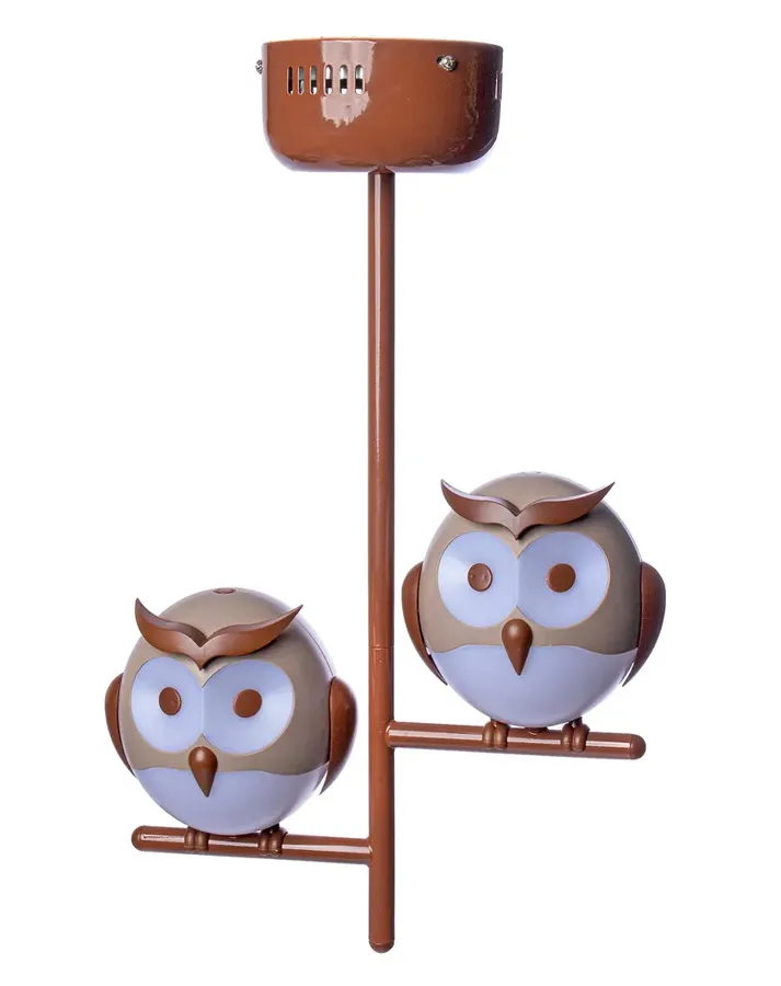 Lampa sufitowa dziecięca w kształcie sowy - 5X N46 C5-A62