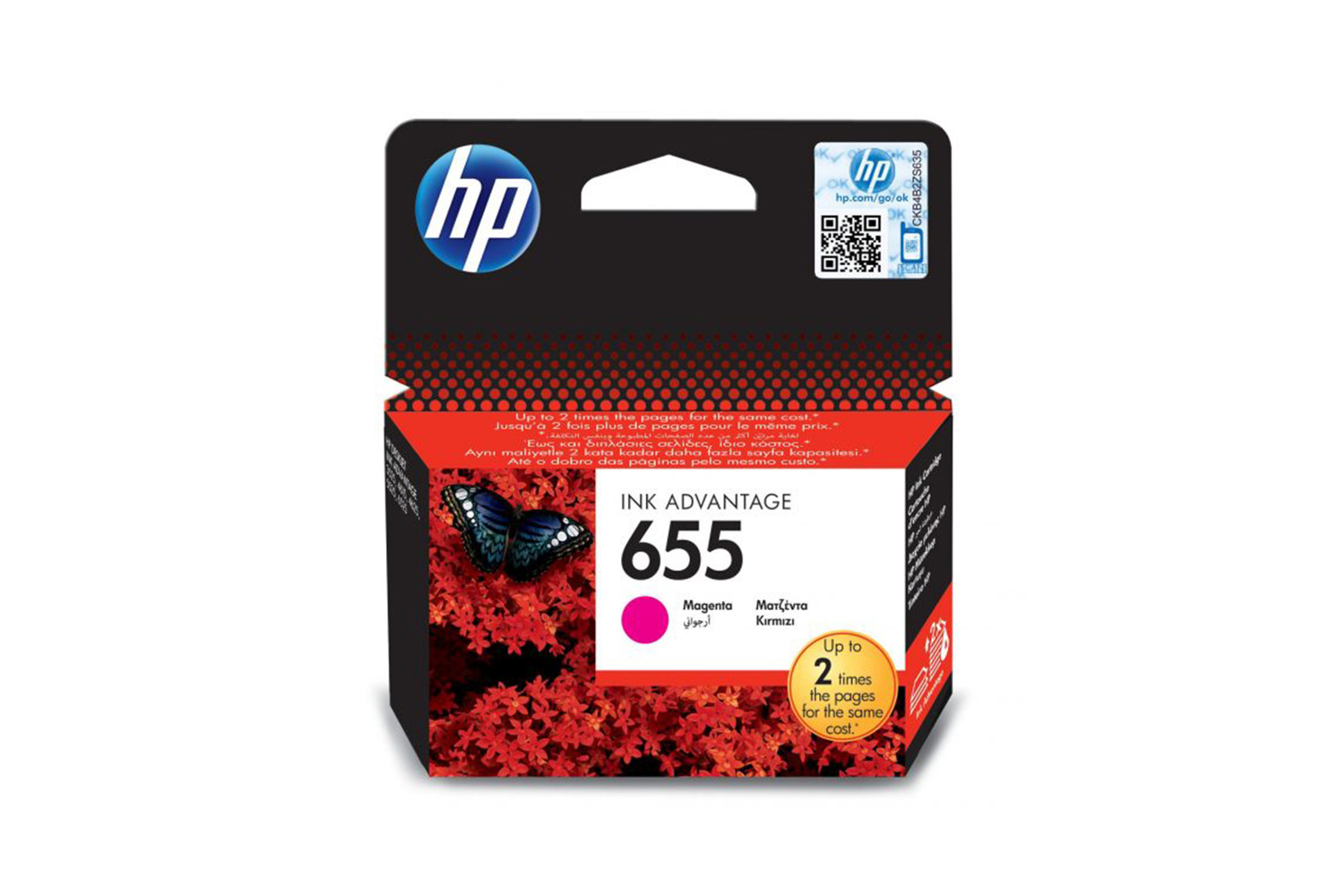 Oryginalny tusz HP 655 CZ111AE Magenta 9ml