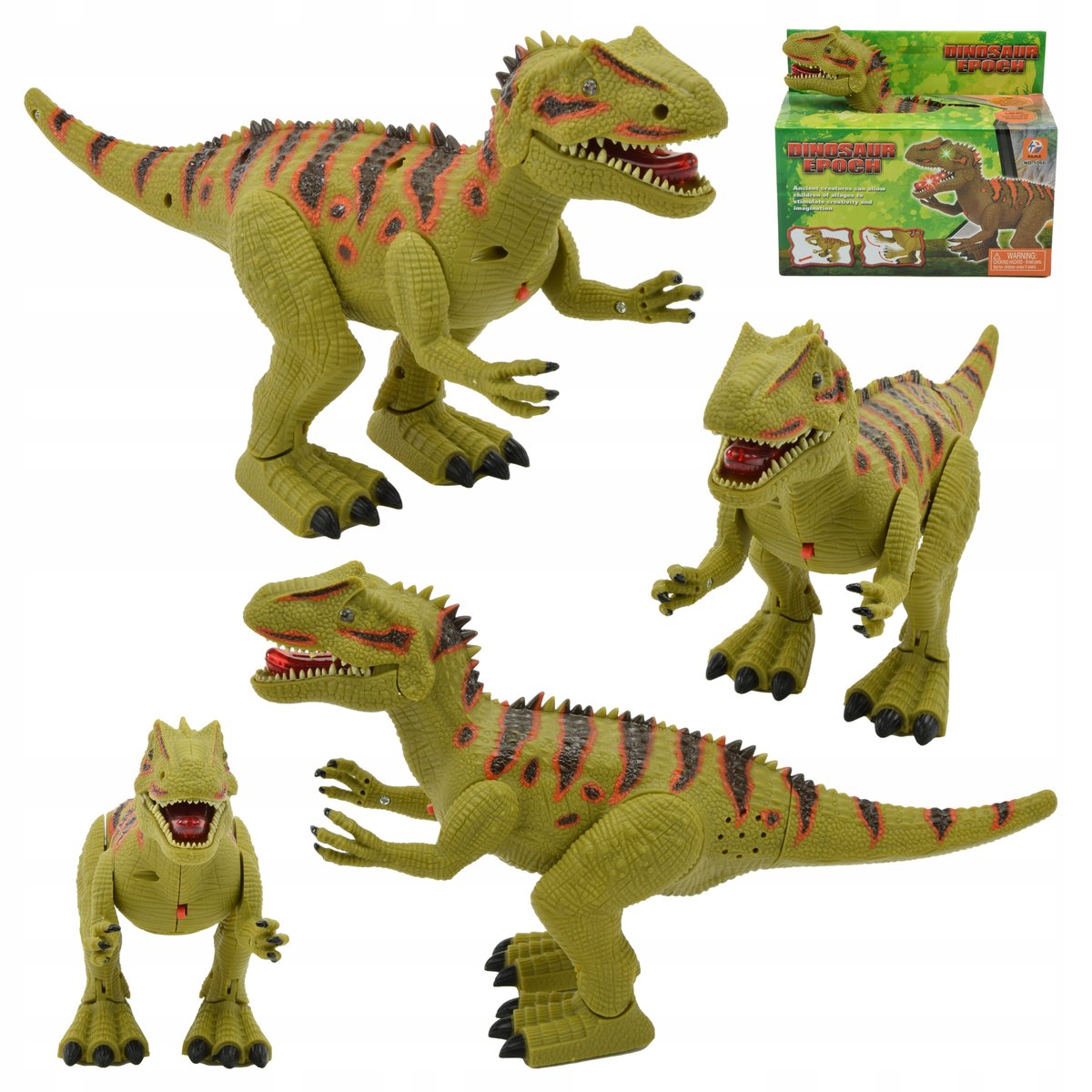 Mały DINOZAUR interaktywny chodzi,ryczy,świeci