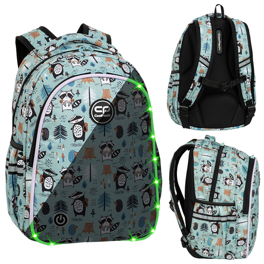Plecak szkolny Coolpack Jimmy LED Shoppy F110661
