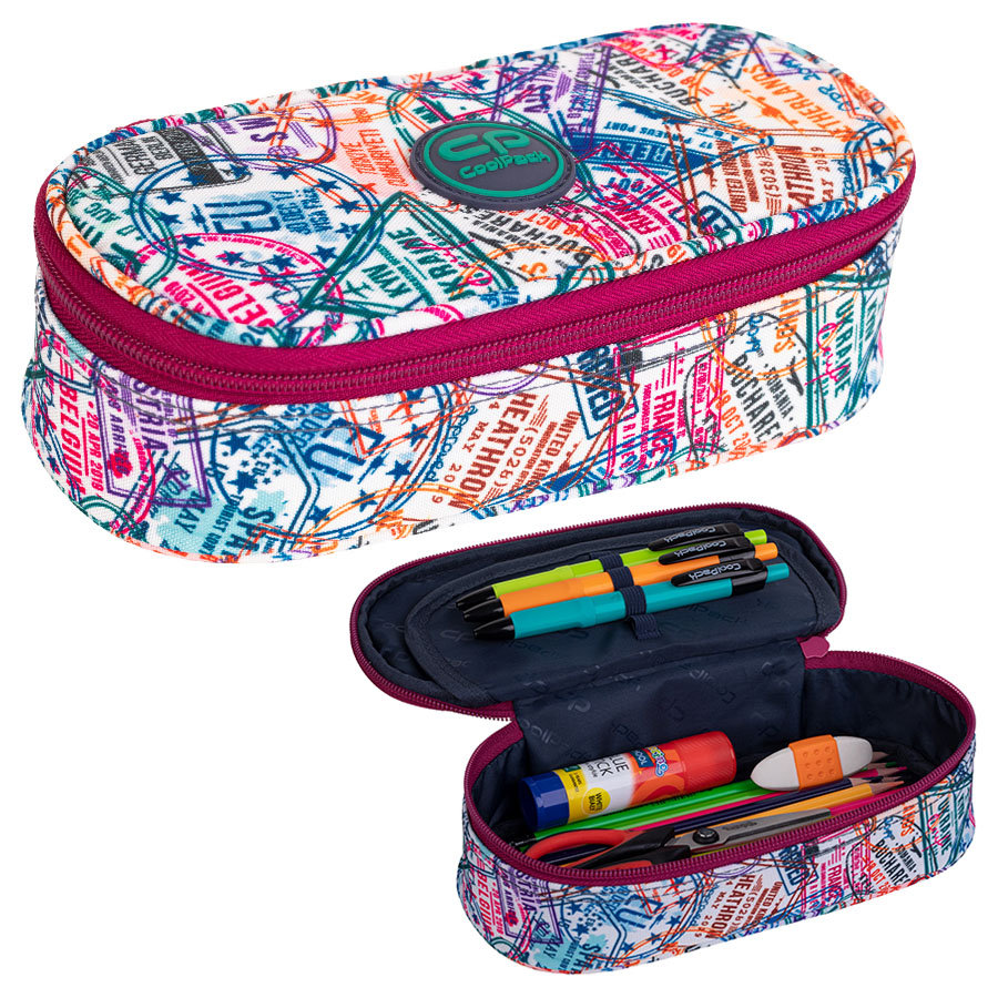 Piórnik szkolny CoolPack Campus Stamps F062714