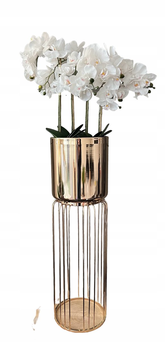 DONICA DUŻA METALOWA ZŁOTA 80 CM