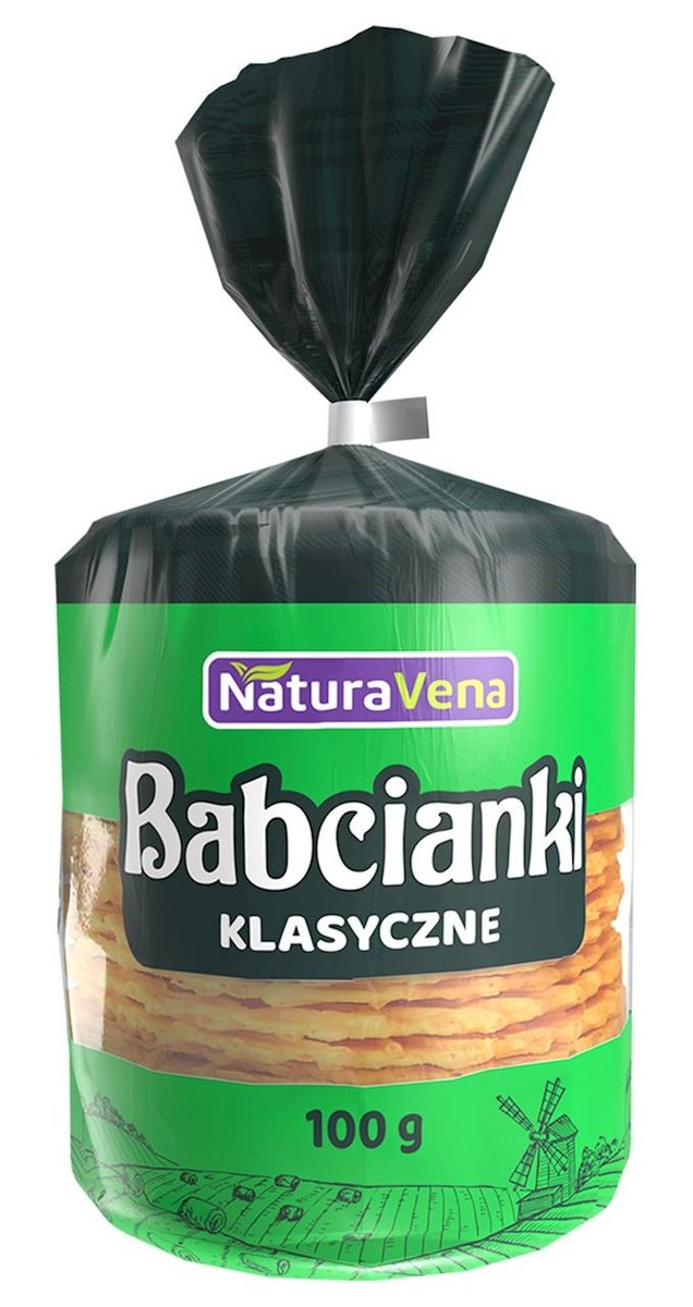 NATURAVENA NATURAVENA WAFELKI BABCIANKI NATURALNE 100G