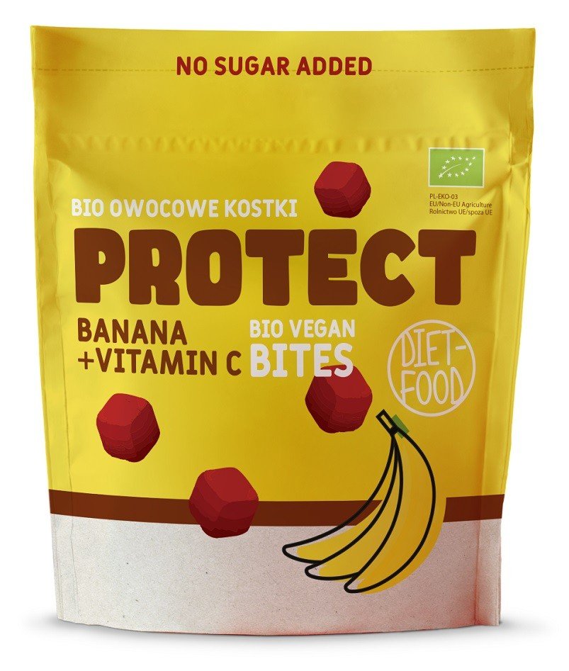 owocowe kostki protect - bites banana