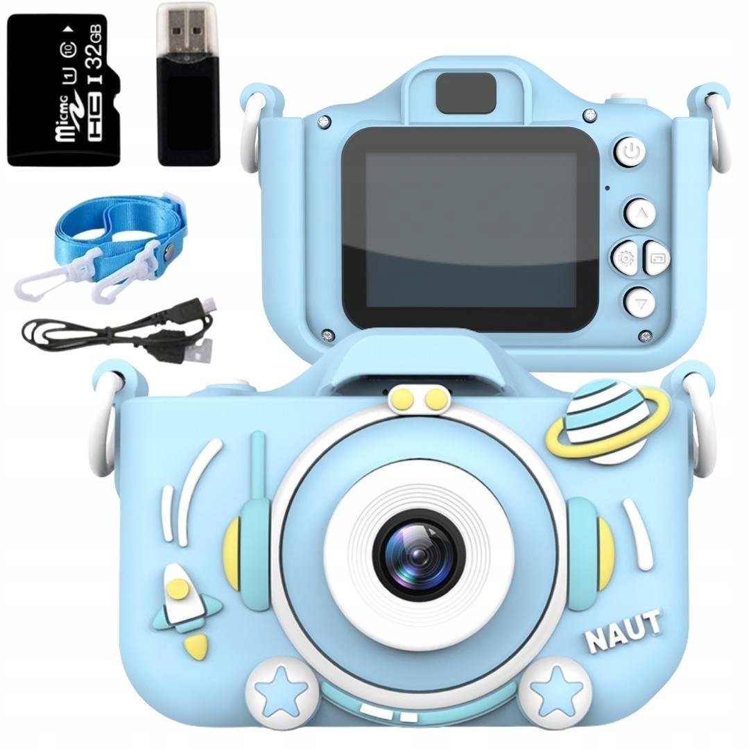 ZeeTech Naut Aparat Cyfrowy Dla Dzieci Kamera 40Mpx niebieski