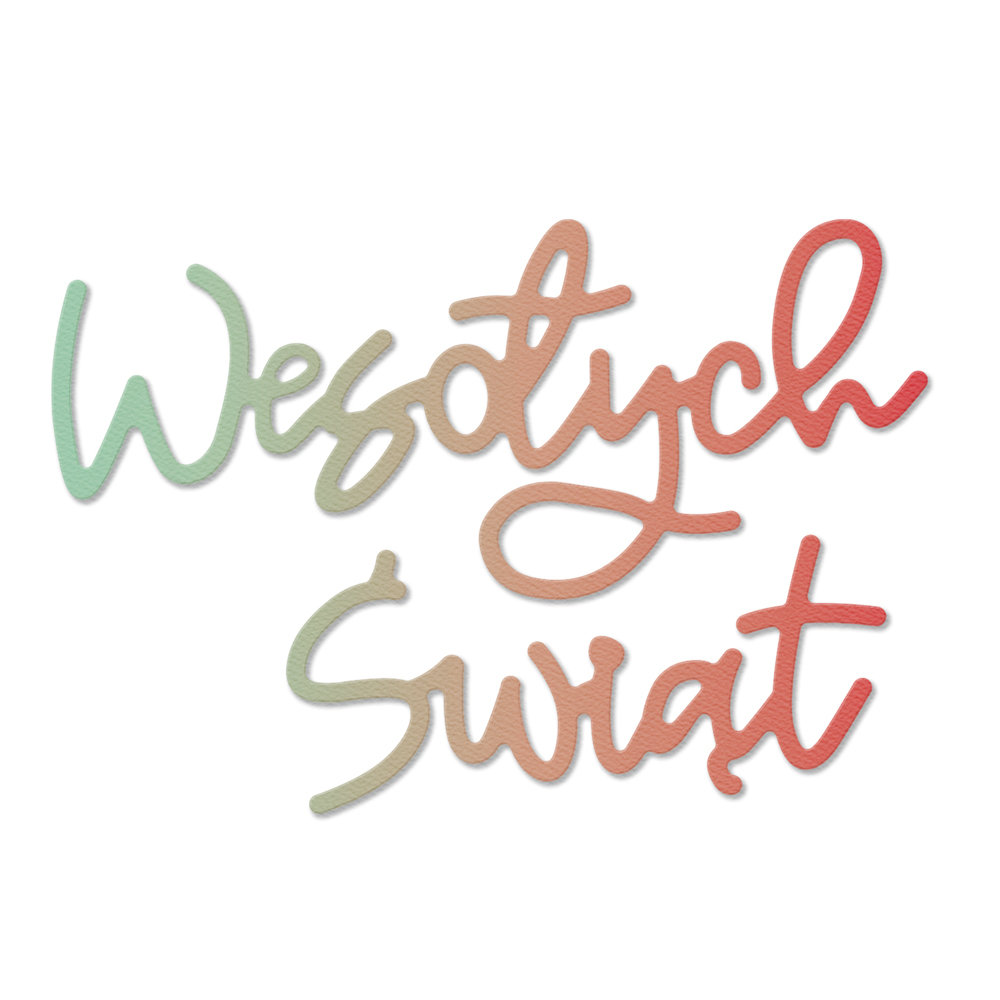 Wykrojnik dpCraft napis Wesołych Świąt