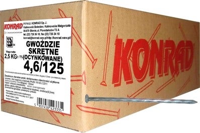 Gwóźdź skrętny 4.6x125 mm (2.5 kg)